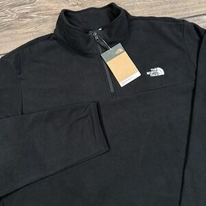 The North Face Men's Black TNF Anchor 1/4 Zipper Pullover Jacket Size XXL NEW